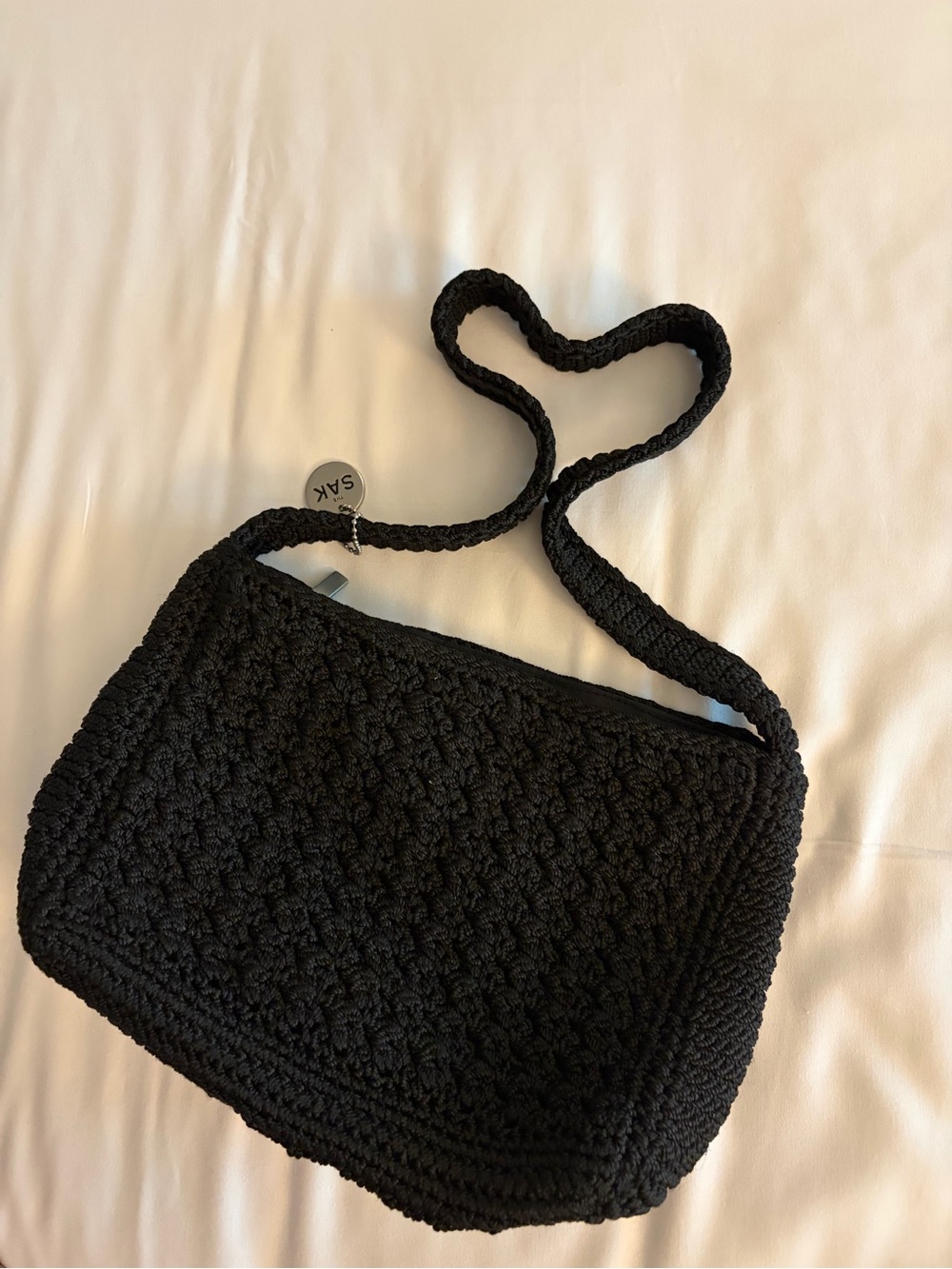 The Sak Black Crochet Shoulder Bag Y2K Boho